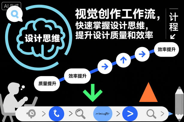 视觉创作工作流,快速掌握设计思维,提升设计质量和效率-摇钱树